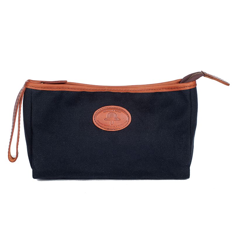 Timau Toiletry Bag Black Canvas 2TTBB (2)