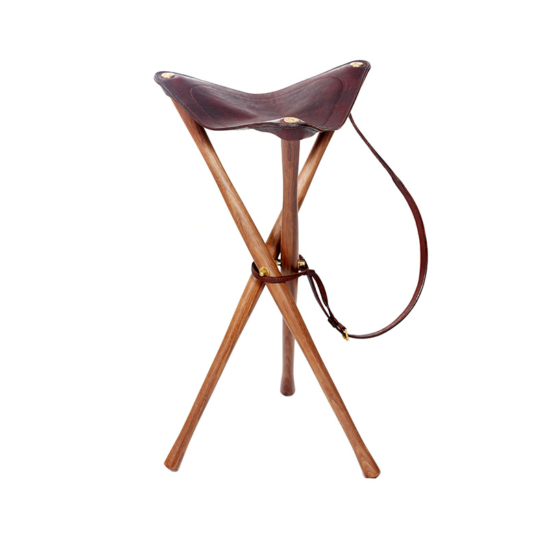 Tripod-Shooting-Seat-Walnut-Leather-3TPS-2